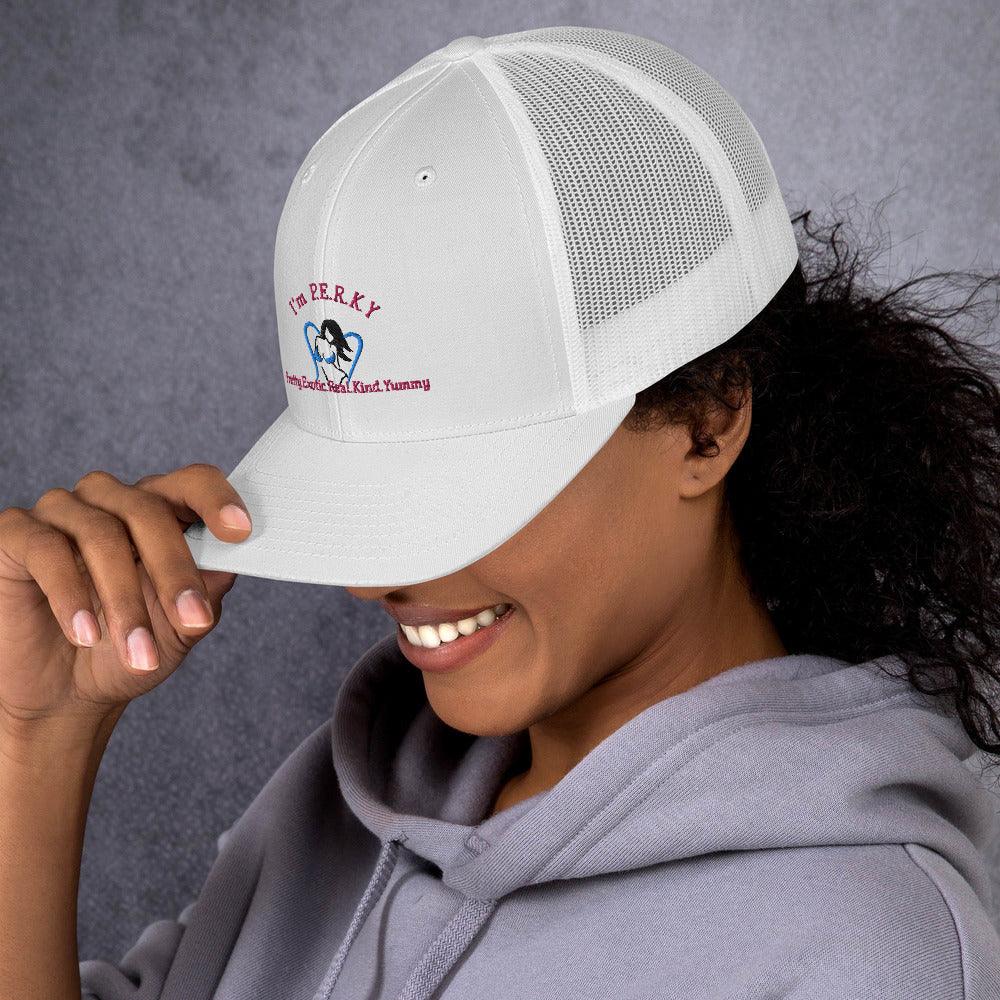 "I'm P.E.R.K.Y" Cap - Lady Vals Vanity