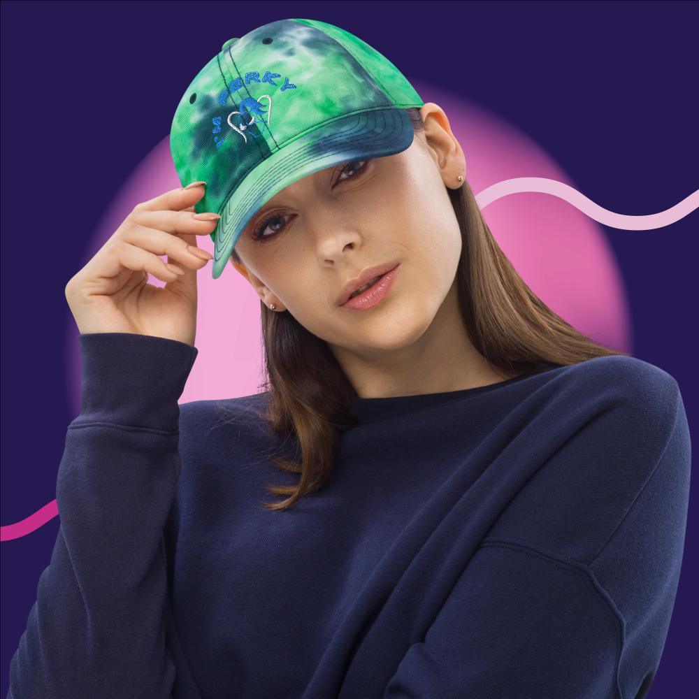 I'M P.E.R.K.Y. Tie dye hat - Lady Vals Vanity