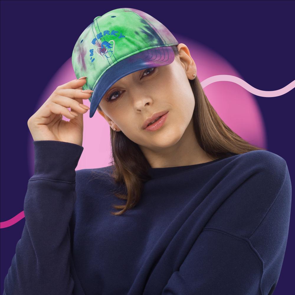 I'M P.E.R.K.Y. Tie dye hat - Lady Vals Vanity