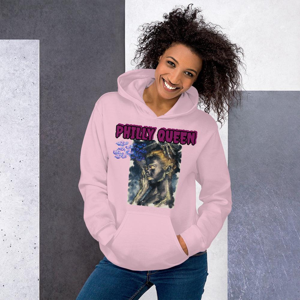 Philly Smoke Queen Unisex Hoodie - Lady Vals Vanity