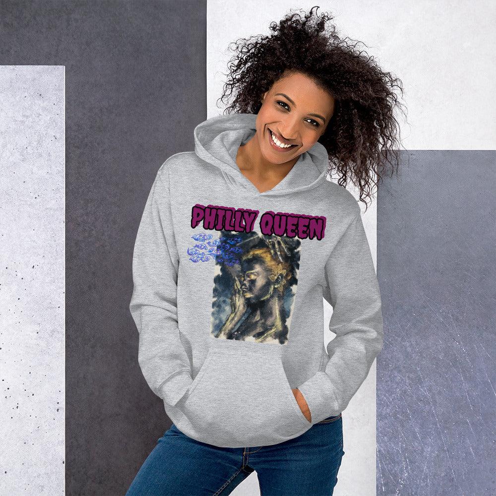 Philly Smoke Queen Unisex Hoodie - Lady Vals Vanity