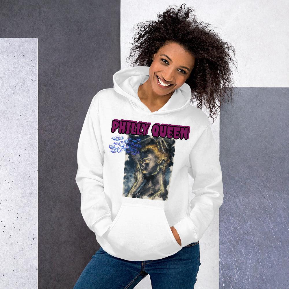 Philly Smoke Queen Unisex Hoodie - Lady Vals Vanity