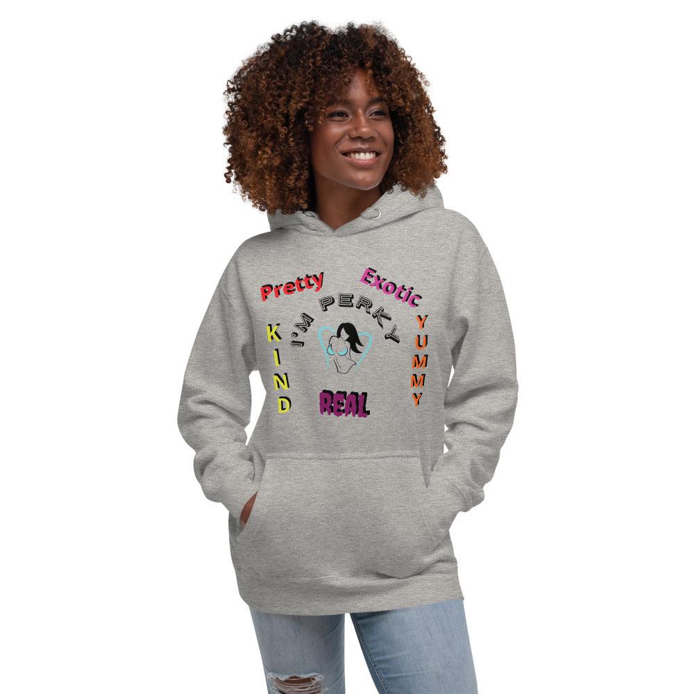 "I'm P.E.R.K.Y" Unisex Hoodie - Lady Vals Vanity