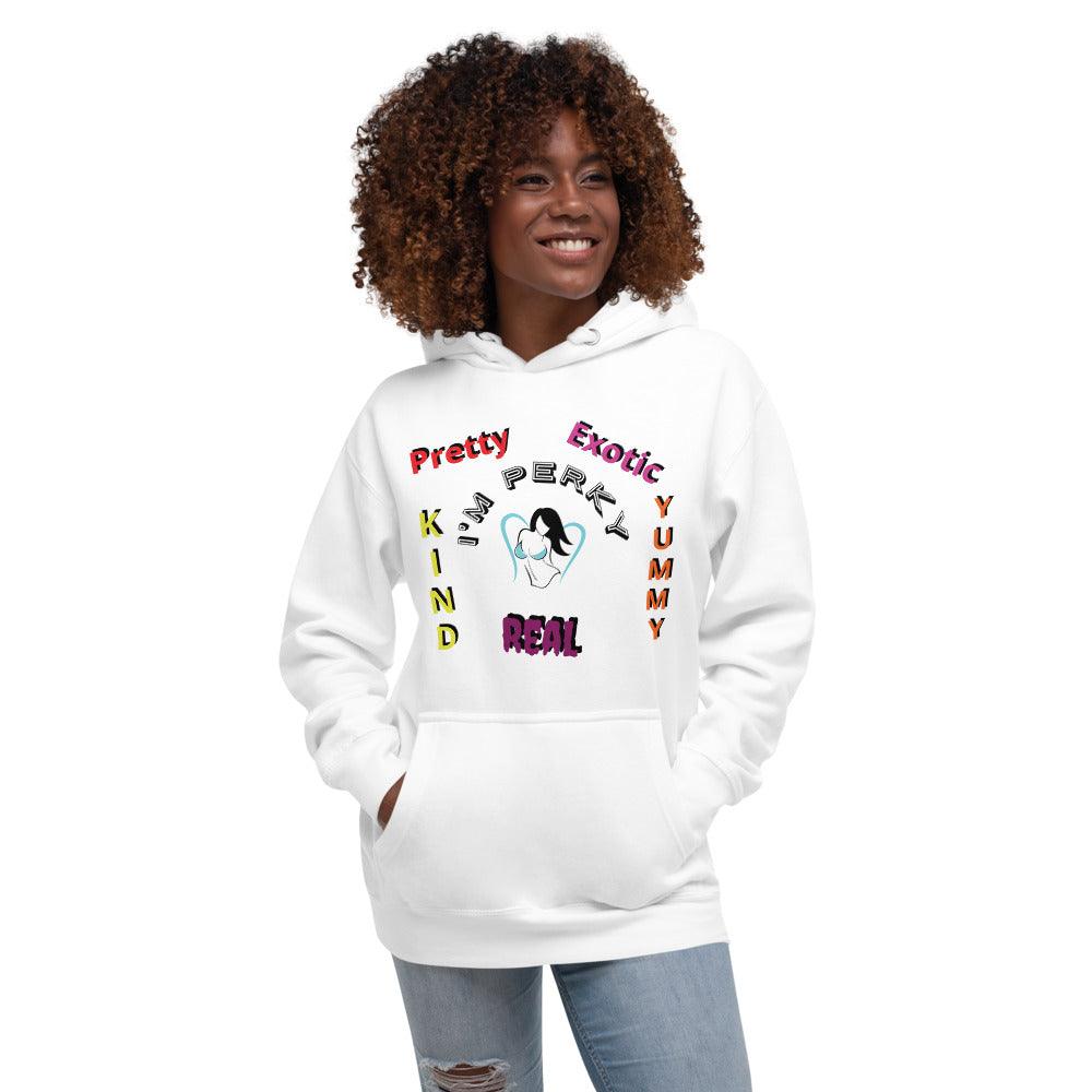 "I'm P.E.R.K.Y" Unisex Hoodie - Lady Vals Vanity