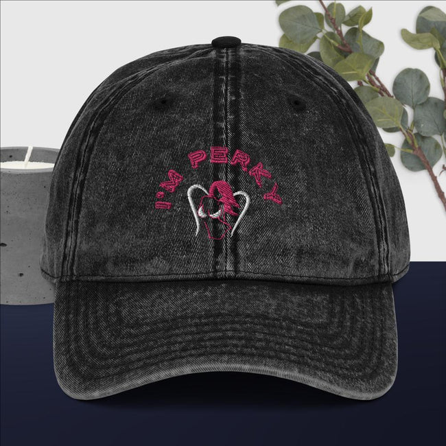 I'M P.E.R.K.Y. Vintage Cotton Cap - Lady Vals Vanity
