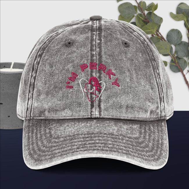 I'M P.E.R.K.Y. Vintage Cotton Cap - Lady Vals Vanity