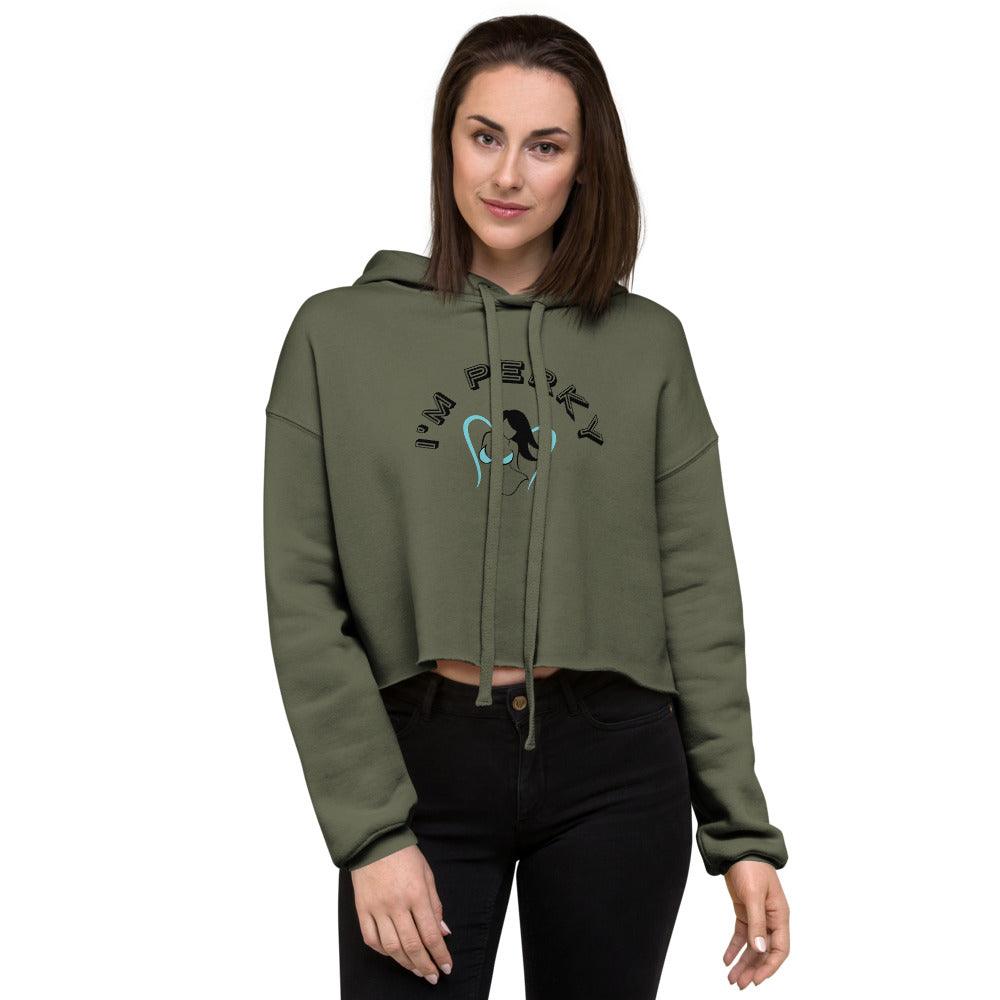 I'm P.E.R.K.Y Crop Hoodie - Lady Vals Vanity